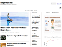 Tablet Screenshot of longevitytimes.com
